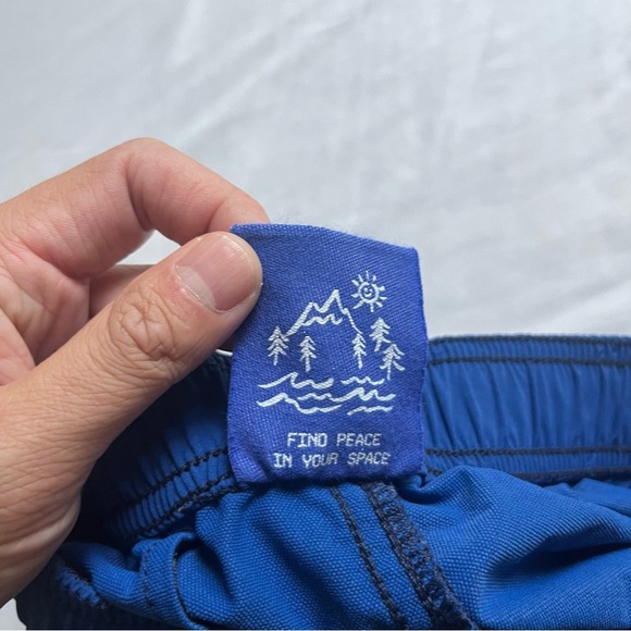 WITHOUT WALLS blue nylon belted athletic shorts - Picture 5 of 9